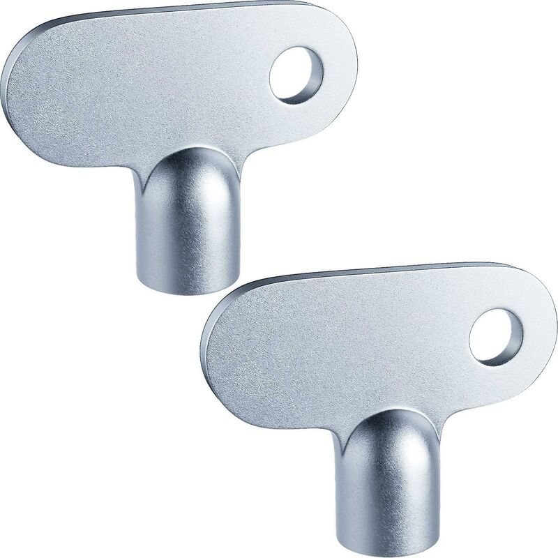 2 pcs Radiator Key Solid Radiator Bleeder Key Square Opening Radiator Key Easy Grip Hardware Clock For Valve Screw Size - Image 1