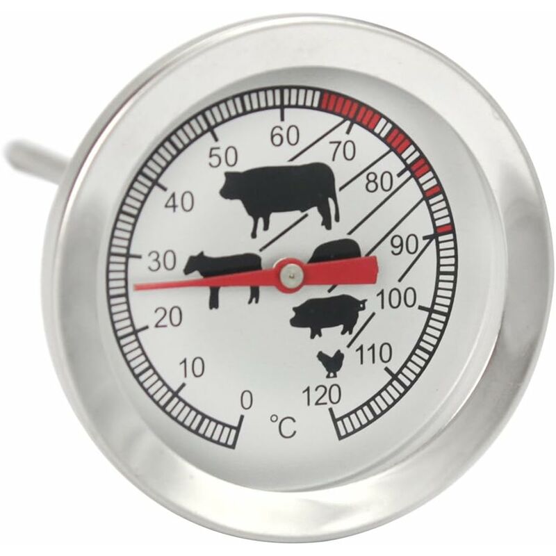 Stainless Steel ROasting Thermometer - Analog Meat Thermometer Up To 120°C - Bbq Thermometer - Meat Needle - Image 1
