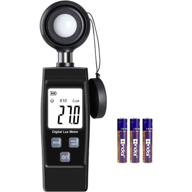 Digital Lux Meter, Practical Plant Exposure, Full With Waves Up To 200,000 Lux, Lux Meter With Maximum/Minimum Values, - Image 1