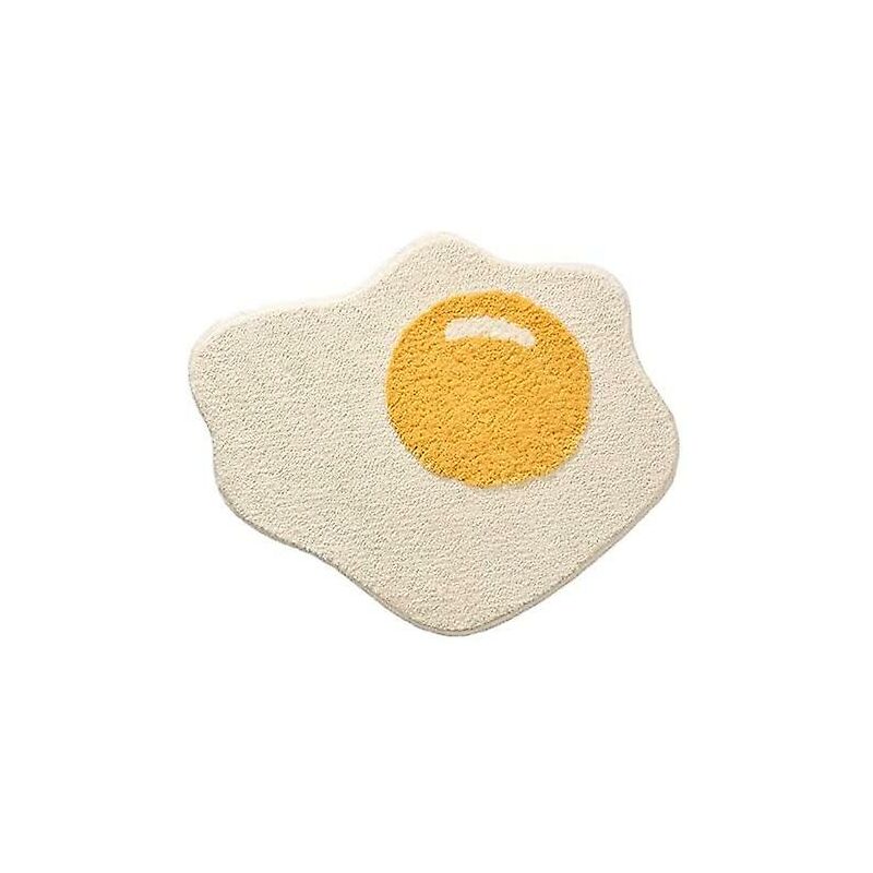 Funny Bathroom Rug Egg Pattern Entryway Kitchen Bedroom Carpet Chic Doormat，70 X 58 Cm - Image 1