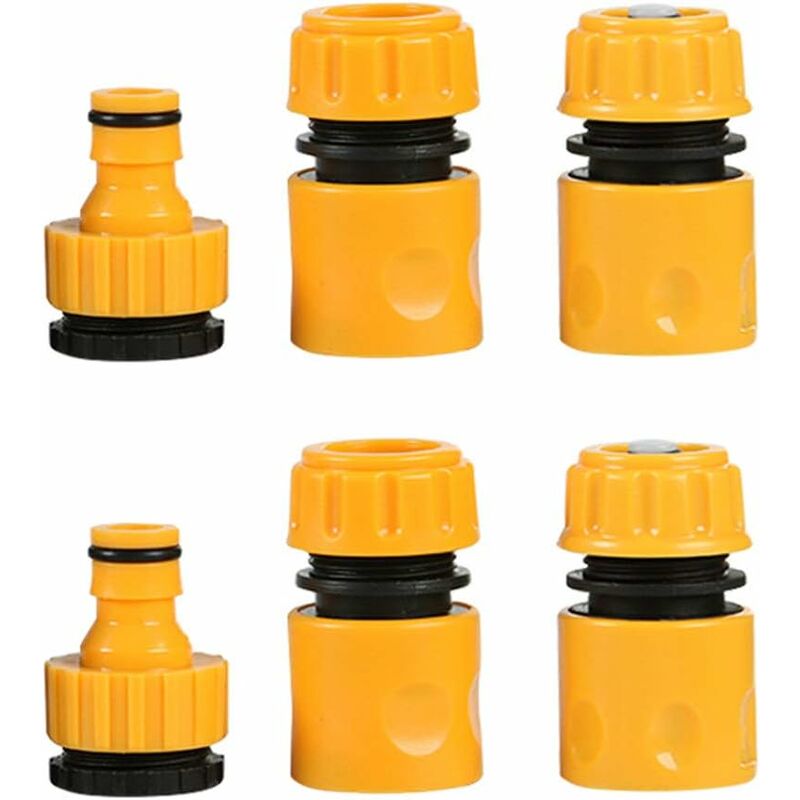 2Pack (6 pcs) Garden Hose Connector Kits With Tap Connectors - Image 1