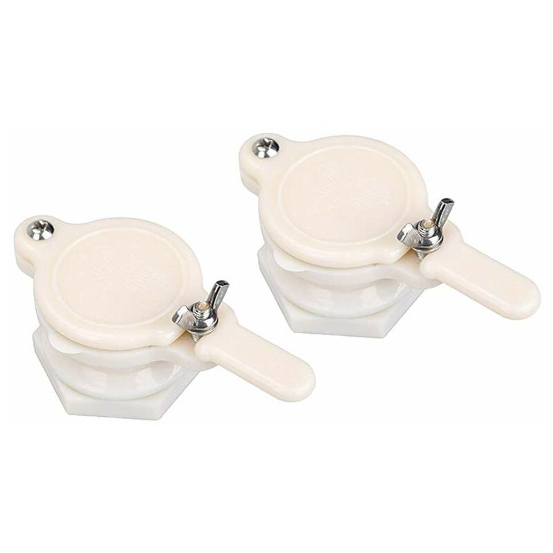 pcs Honey Gate Valve Abs Plastic 2.36″ Extractor Tap Honey Extractor Equipment Honey Tap For Beekeeper (White Honey - Image 1