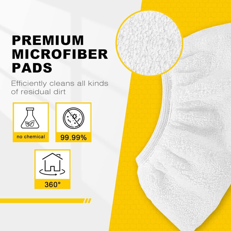8 pcs Microfiber Cloths For Kärcher, Hand Nozzle Cloths Accessory For Steam Cleaners Sc 1, 2, 3, 4, 5 - Image 2
