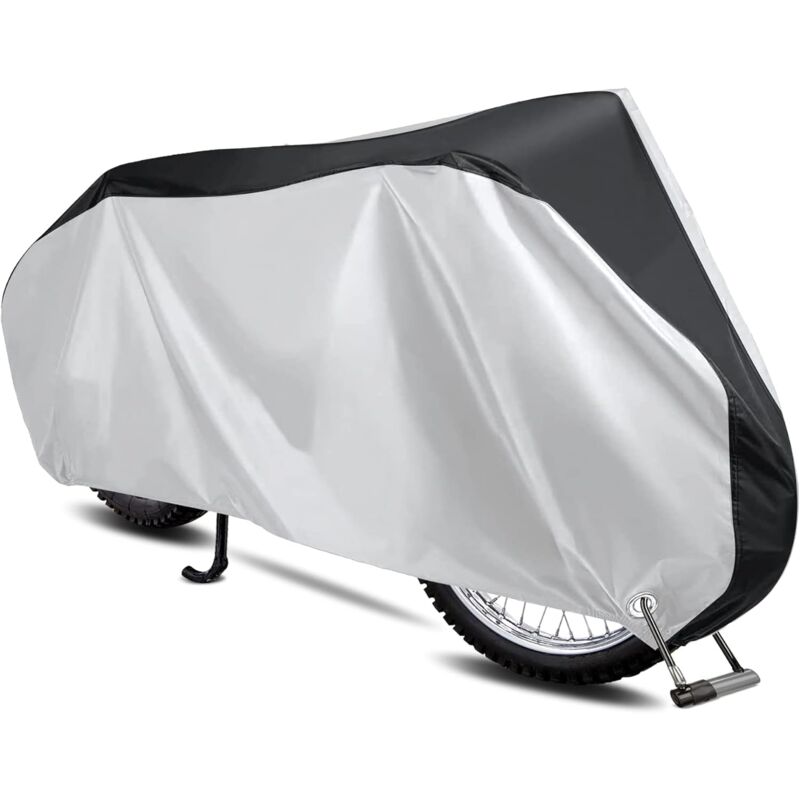 Motorcycle Cover Outdoor, Bicycle Scooter Waterproof Polyester Cover Resistant To Bird Droppings, Water, - Image 1