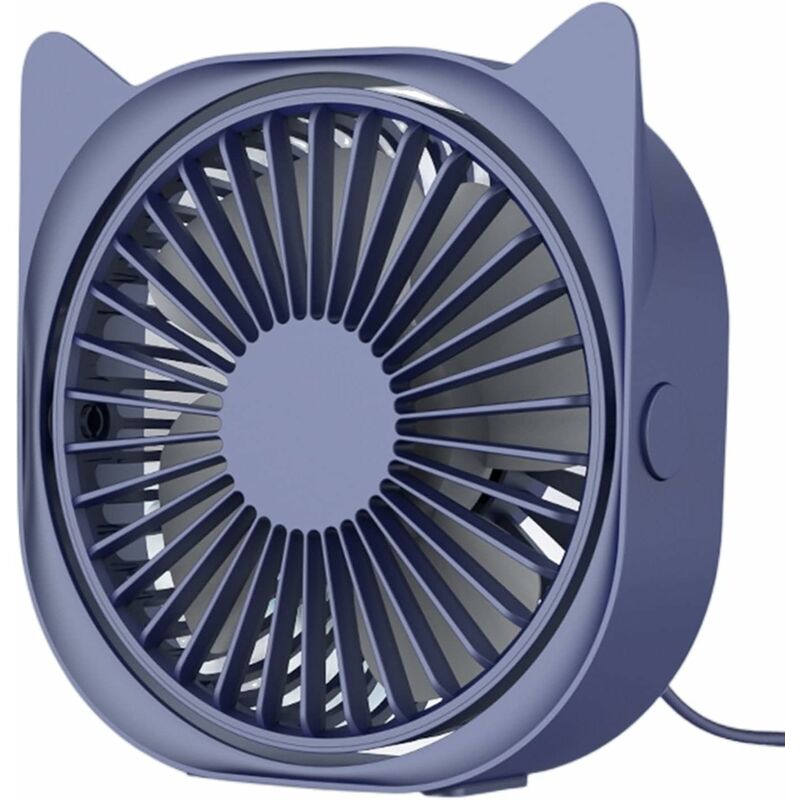 Personal Desk Fans Small Quiet, 3 Wind Speeds, Small Portable Table Fans Fast Cooling For Office, Dorm ROom (Blue) - Image 1