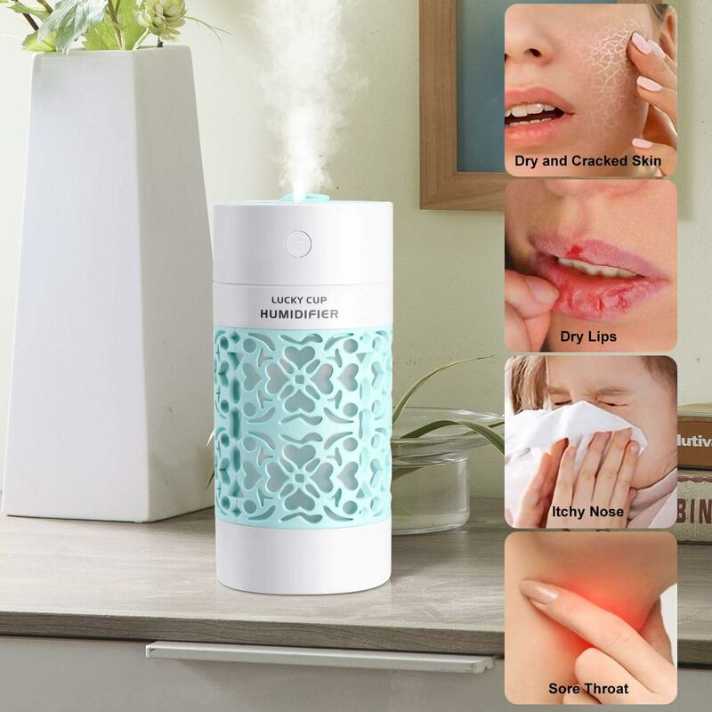 Baby Air Humidifier, 250Ml Mini Air Humidifier, Quiet Humidifier, Waterless Auto Shut-Off Function, Suitable For - Image 3