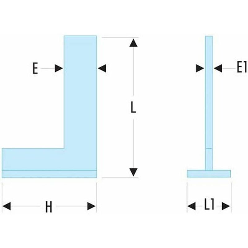 Single Hat Bracket 100 X 70 Mm Class Ii - Dela.1257.02 - Heel Bracket - Screwed-On Hat - Heel And Face Support - Ideal - Image 2