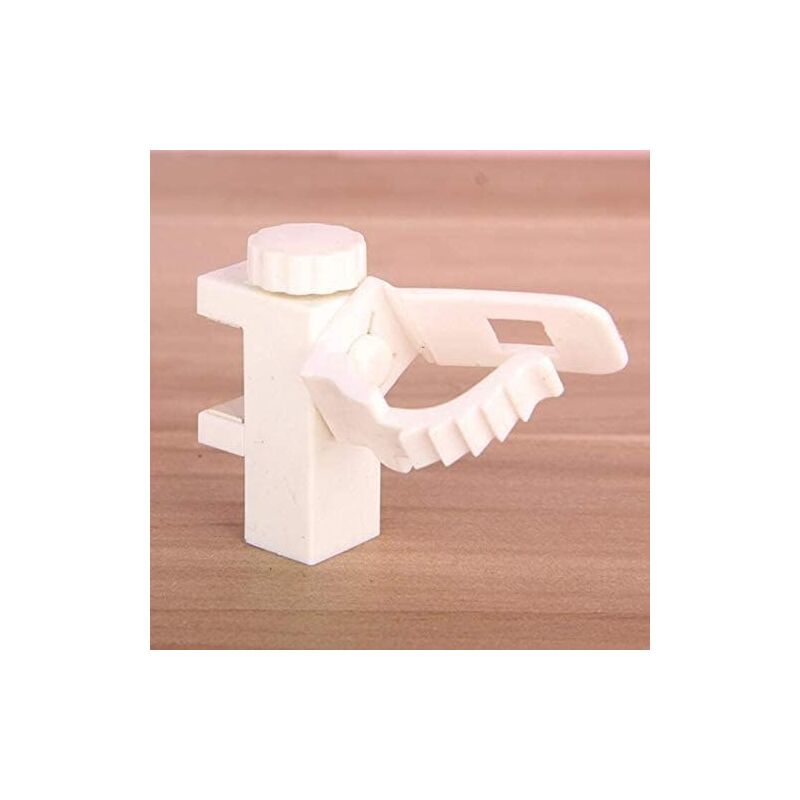 2 pcs Adjustable Crossbar Clamp Holder Curtain ROd Holder Towel Storage Rack Hook For Organizer - Image 3