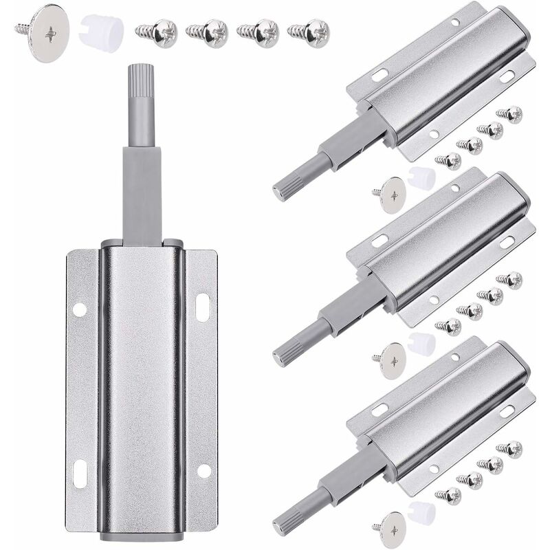 Push To Open Magnet Cabinet Door, 4 pcs Magnetic Latch Push Open DAmper, Push To Open DAmper For Door, Drawer, Furniture - Image 1