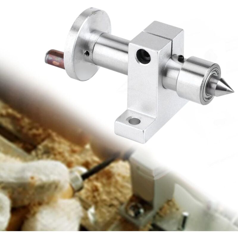 Turning Center ROtating Center Accessory For Lathe Machine Mini Ball Bearing With 2 Wrenches Woodworking Carpentry - Image 1
