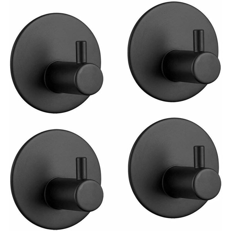 Stainless Steel Bathroom Wall Hooks, Self Adhesive Towel Holder For Kitchen, Living ROom And Office, Rustproof And - Image 1