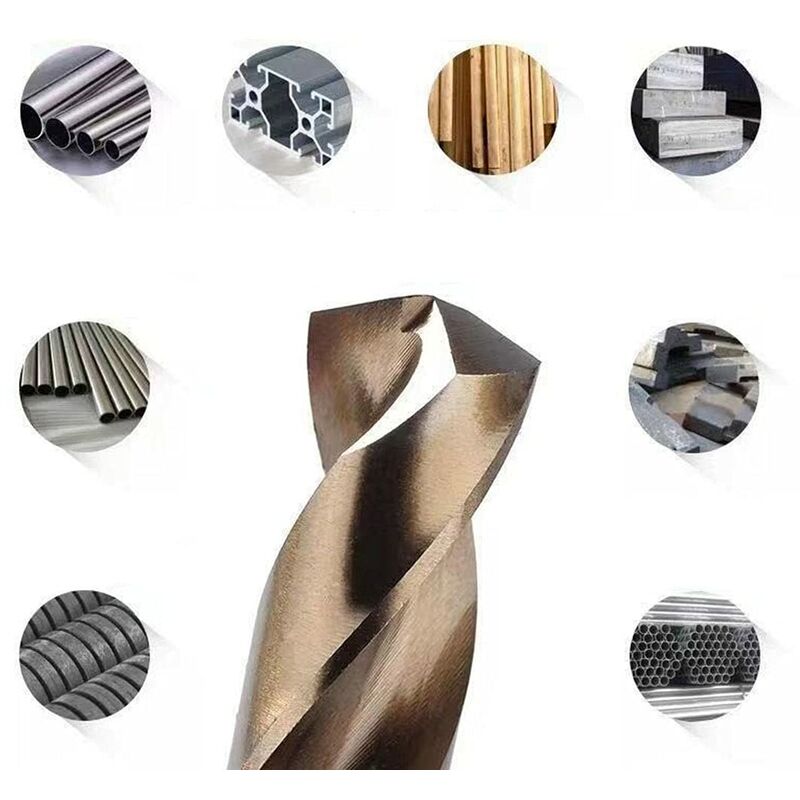 10 pcs M35 Hss Cobalt Drill Bit Set, Steel Twist Drill Bit, Drill Diameter 0.8Mm - Image 4