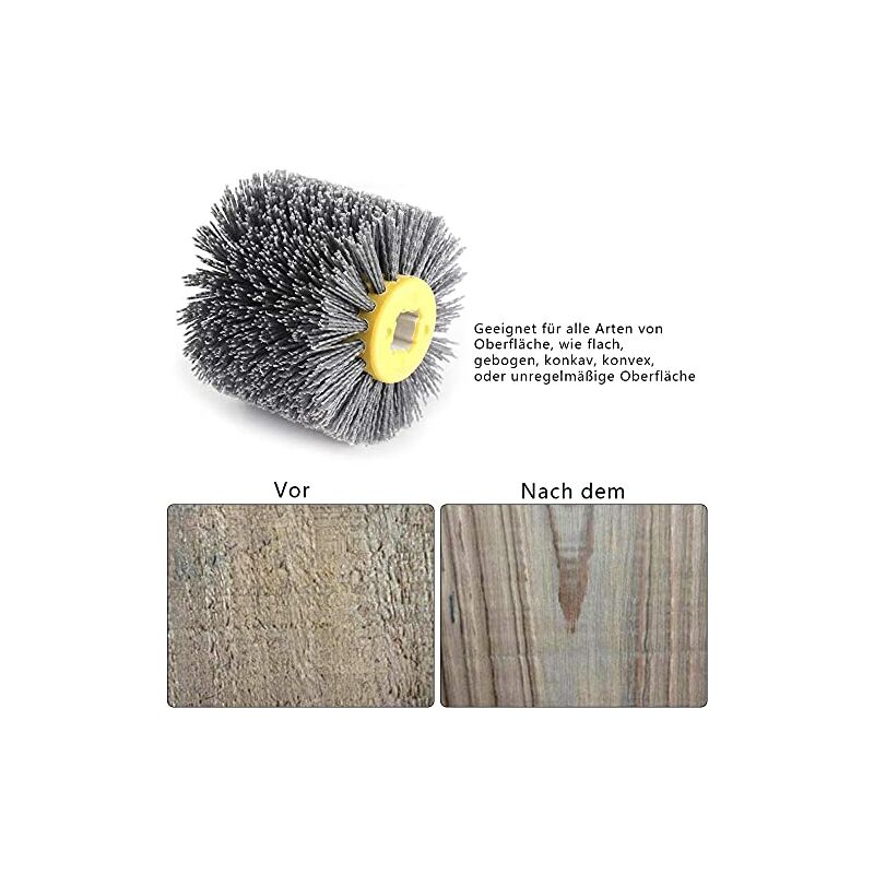 Nylon Brush - Pull Wheel - Polishing Brush - Grit 80/120/180/240 - For Woodworking Machine - Satin Finishing Machine - Image 4