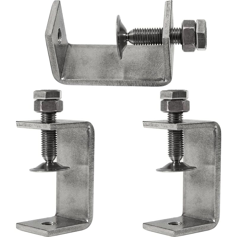 3 pcs 65Mm Heavy Duty 304 Stainless Steel C-Clamps, For Clamps, Pliers And Turnbuckles, Woodworking Tools, Diy & Auto - Image 1