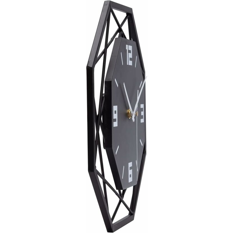 Wall Clock Wood Metal 30Cm Silent Non Ticking Wall Clock Living ROom Bedroom Kitchen Office Large Wall Clock Modern - Image 2