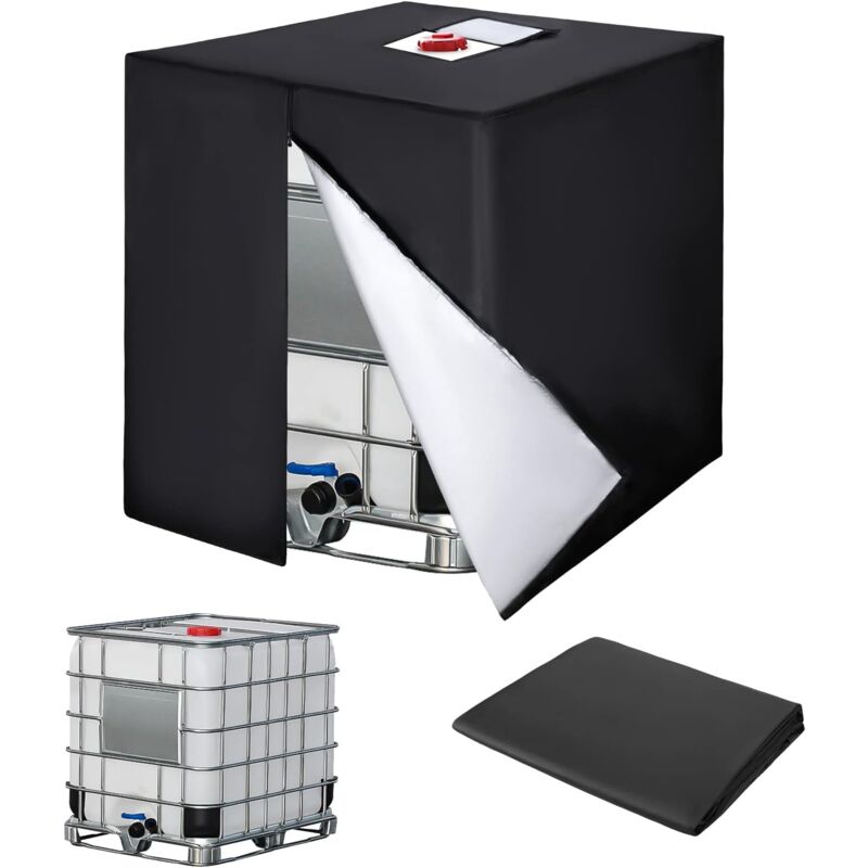 1000L Ibc Tank Cover, 420D Water Tank Cover, Anti-Uv Tank Protection Cover, Ibc Tank Protective Cover With Zipper, 120 - Image 1