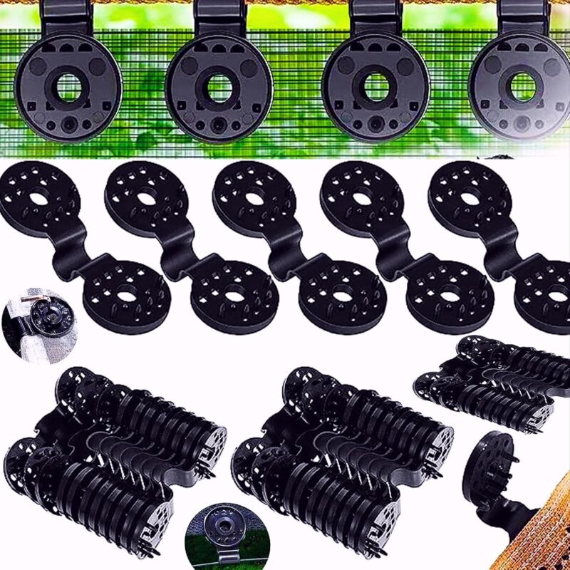 50 pcs Practical Heavy Duty Fixing Clip For Privacy Screen Fabric Sunshade In Greenhouse - Image 1