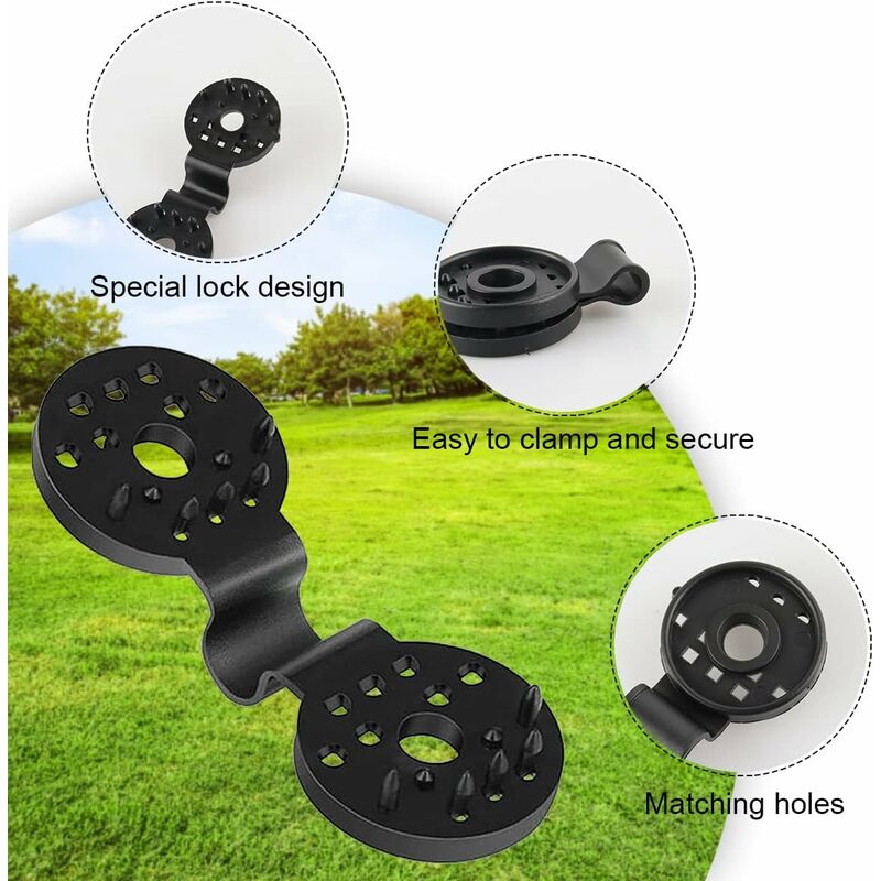 50 pcs Practical Heavy Duty Fixing Clip For Privacy Screen Fabric Sunshade In Greenhouse - Image 3