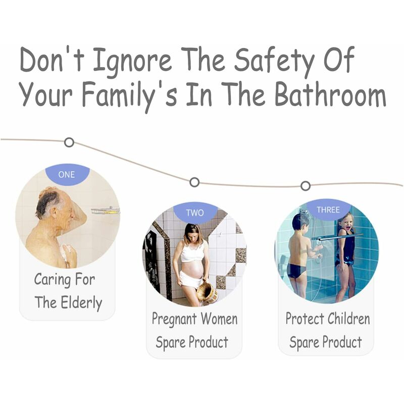 Non-Slip Bath Mat Shower Mat With Foot Massage, Environmentally Friendly Pvc Anti-Mold Bathroom Bathtub Mat Floor - Image 2