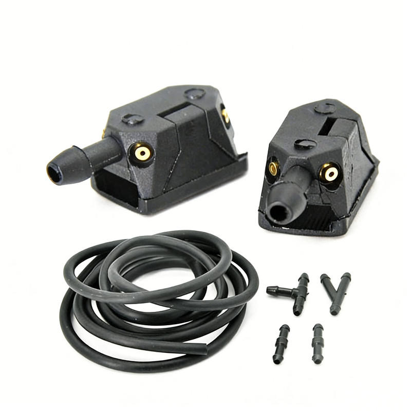 Adjustable 4-hole car wiper arm washer nozzle 8mm/9mm, compatible with Renault Espace 3 windshield washer retrofit. - Image 1