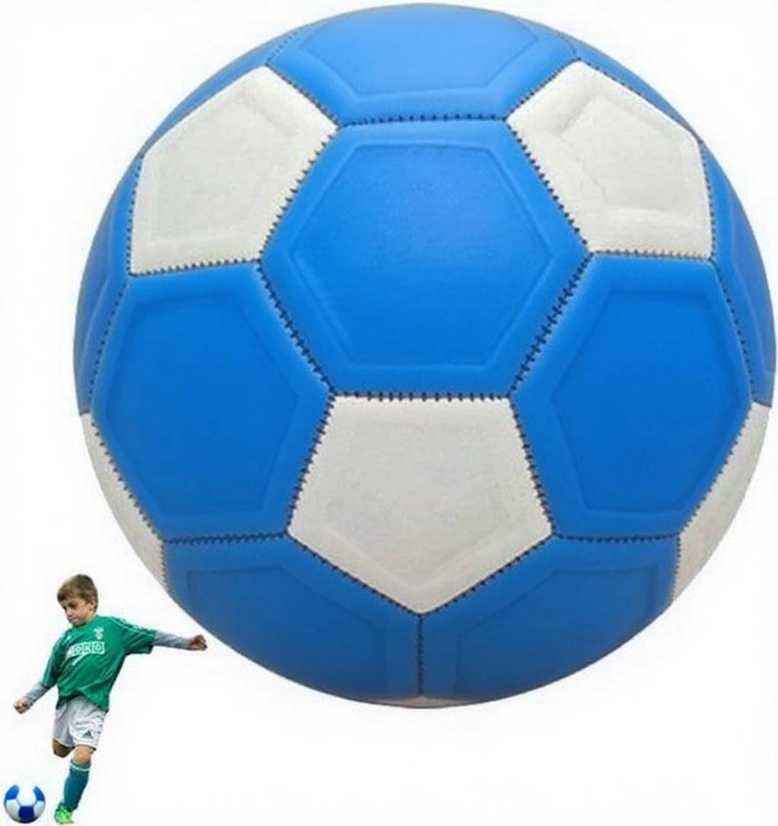 Curved ball for outdoor sports, 20 cm - fun - curved ball - perfect for children - blue - new 2025 - Image 1