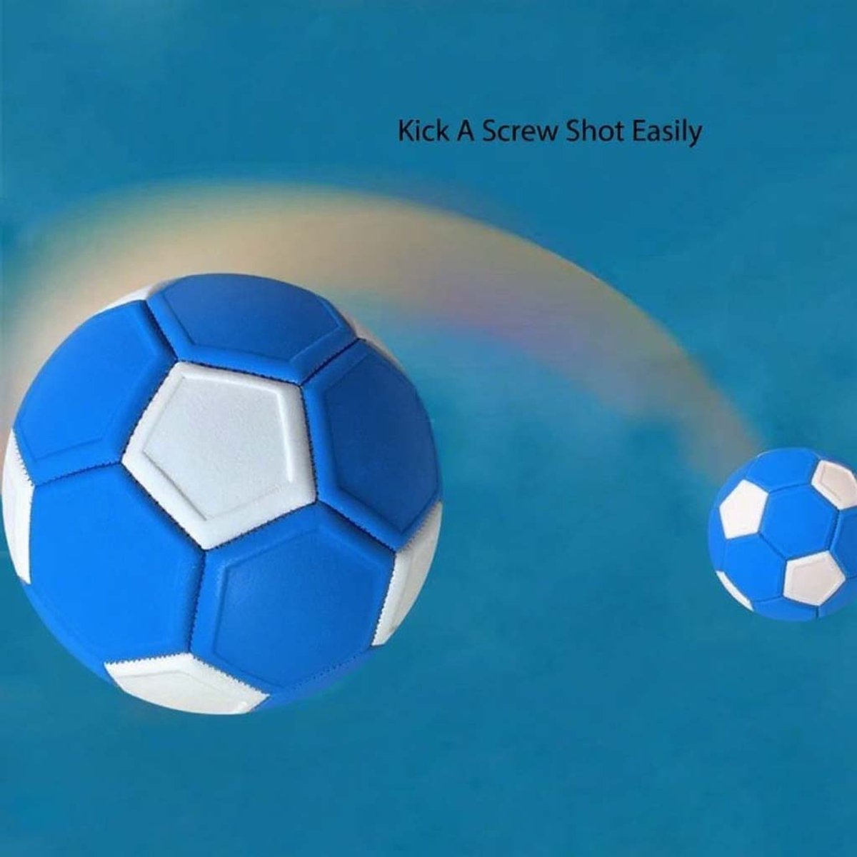 Curved ball for outdoor sports, 20 cm - fun - curved ball - perfect for children - blue - new 2025 - Image 7