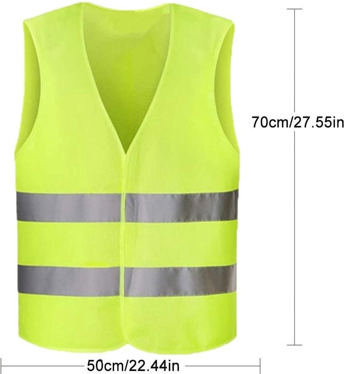 Doodadeals Safety Vests - Yellow - 2-Piece Set for Young Adults - Image 1