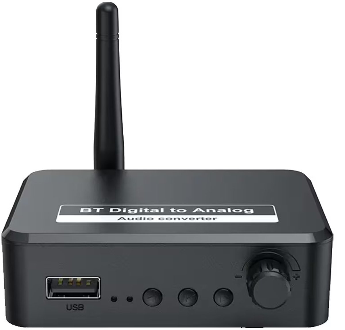 Bluetooth Receiver - Bluetooth Receiver for Audio - BT 5.3 - SPDIF/Optical/RCA Output - B35T - Black - Image 1