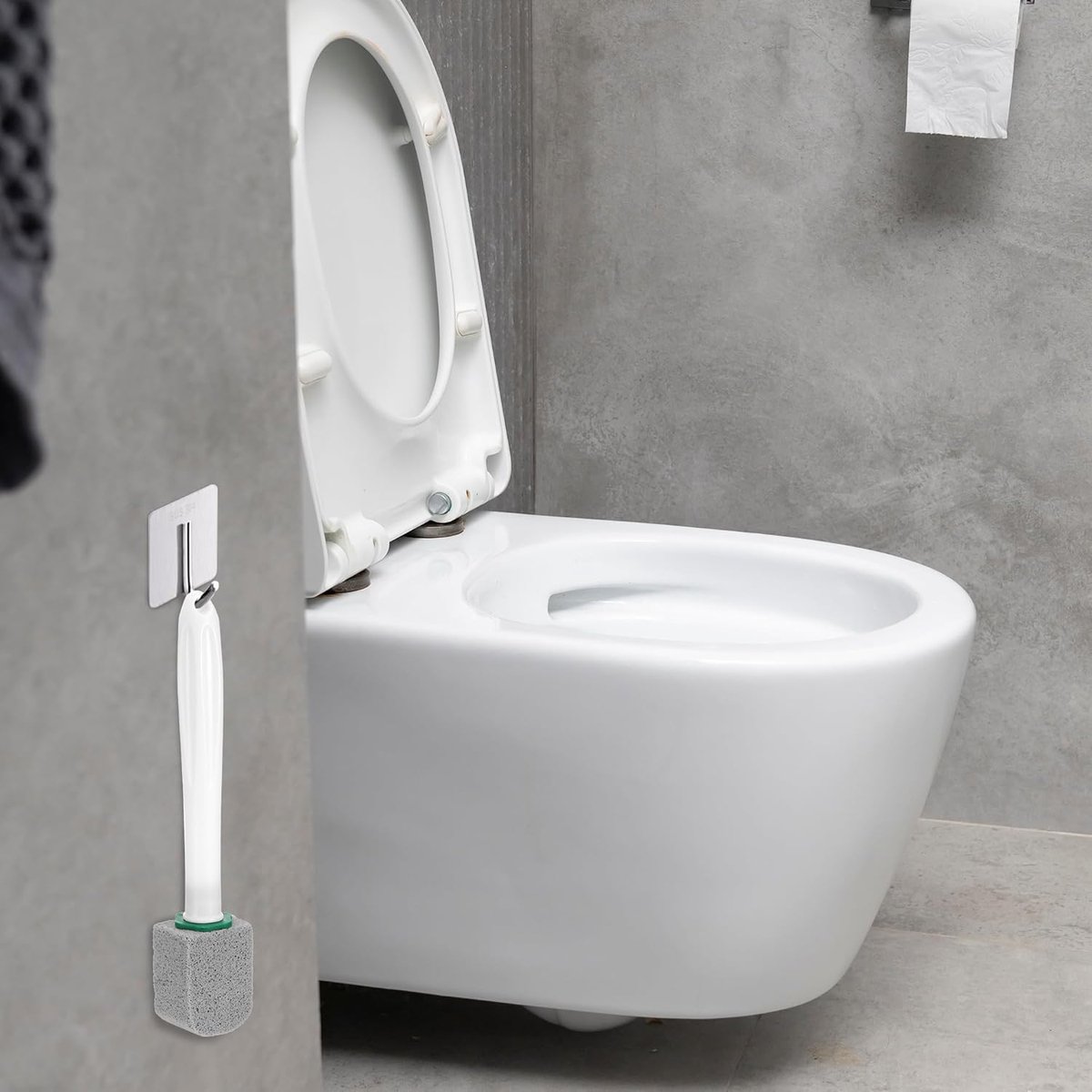 Toilet pumice stone - 10 pieces - Replaceable - Pumice stone stick - Descaler - With handle - Image 2