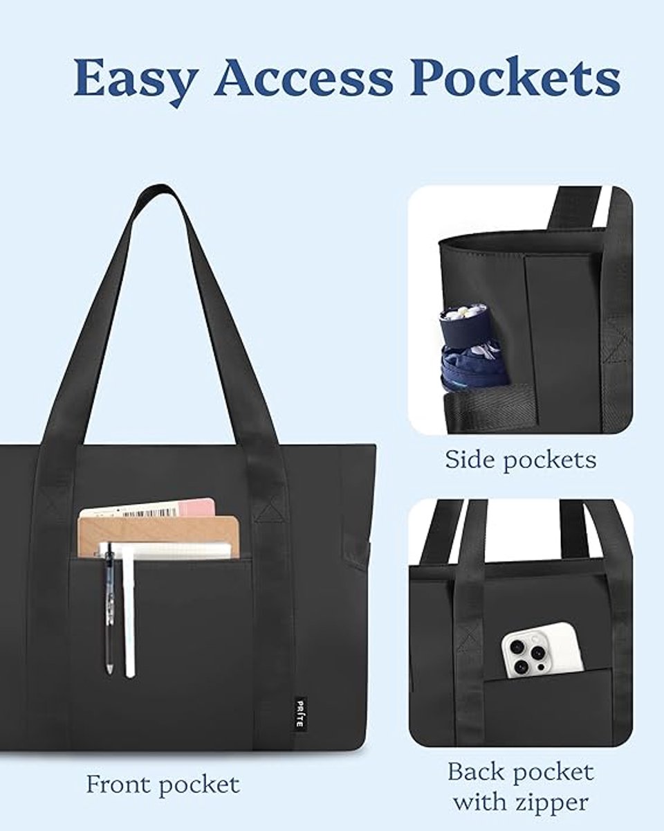 Waterproof shoulder bag for 16-inch laptops for women, ideal for work, school and travel. - Image 3