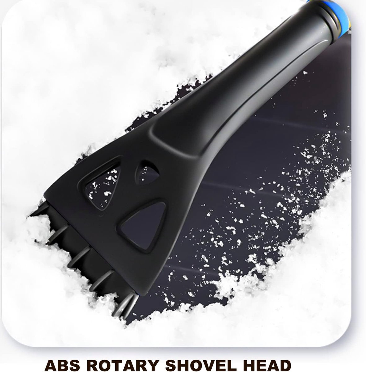 Extendable ice scraper with snow brush - Extra long handle - Telescopic handle - Ice scraper - Snow brush - Car ice scraper - Car window scraper - Snow scraper - Window scraper - Image 4