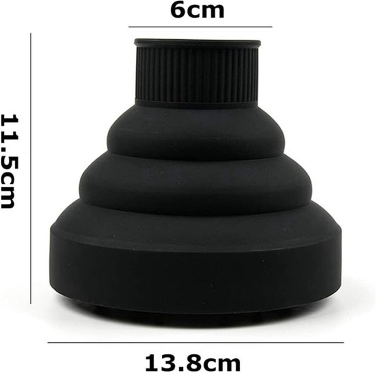 Universal Hair Dryer Diffuser Nozzle - Universal Silicone for Curls, Universal for Brushes - Image 2