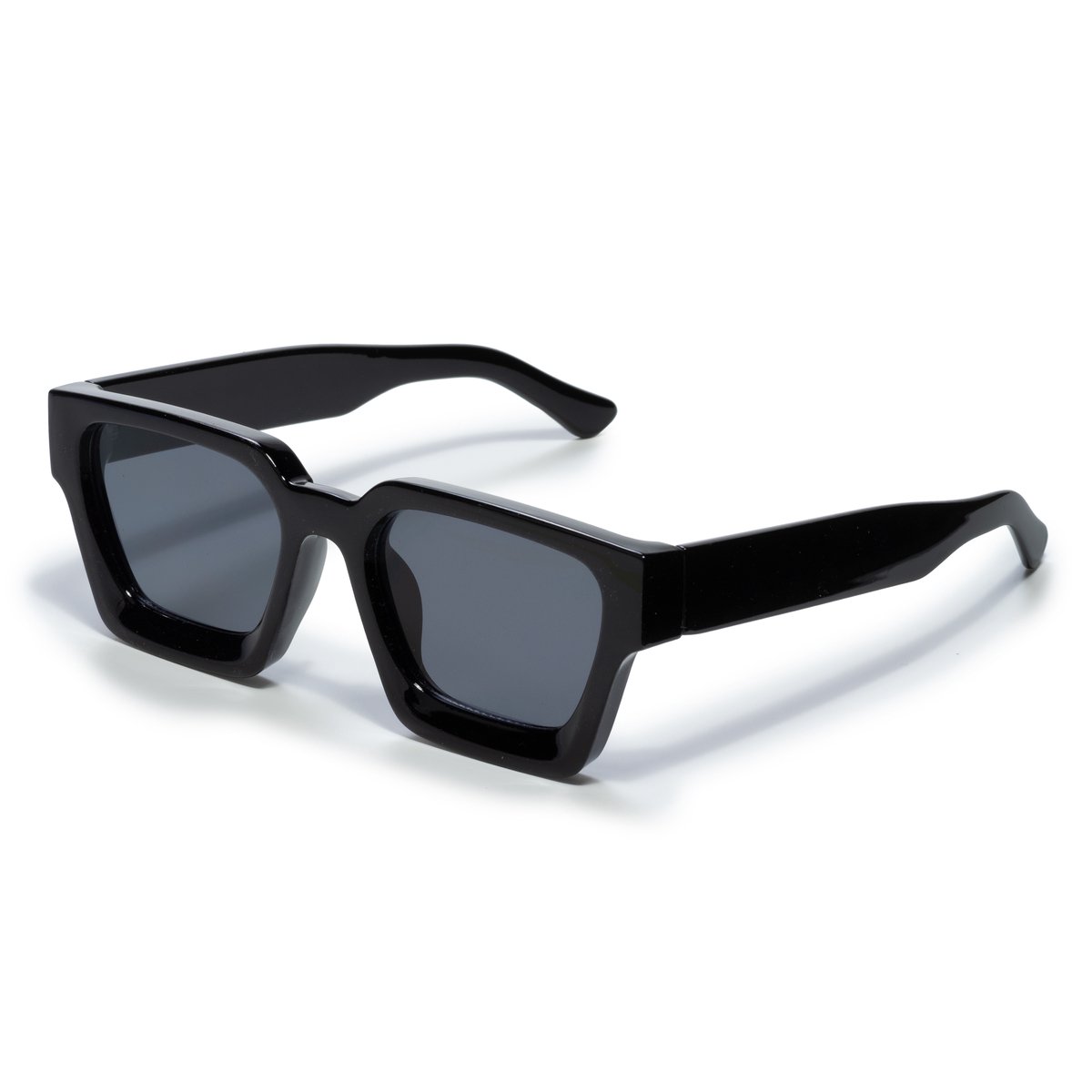 Lunettes de soleil carrées - Lunettes de soleil pour femmes - Lunettes Festival - Lunettes Rave - Lunettes - Monture épaisse - Black - Image 1