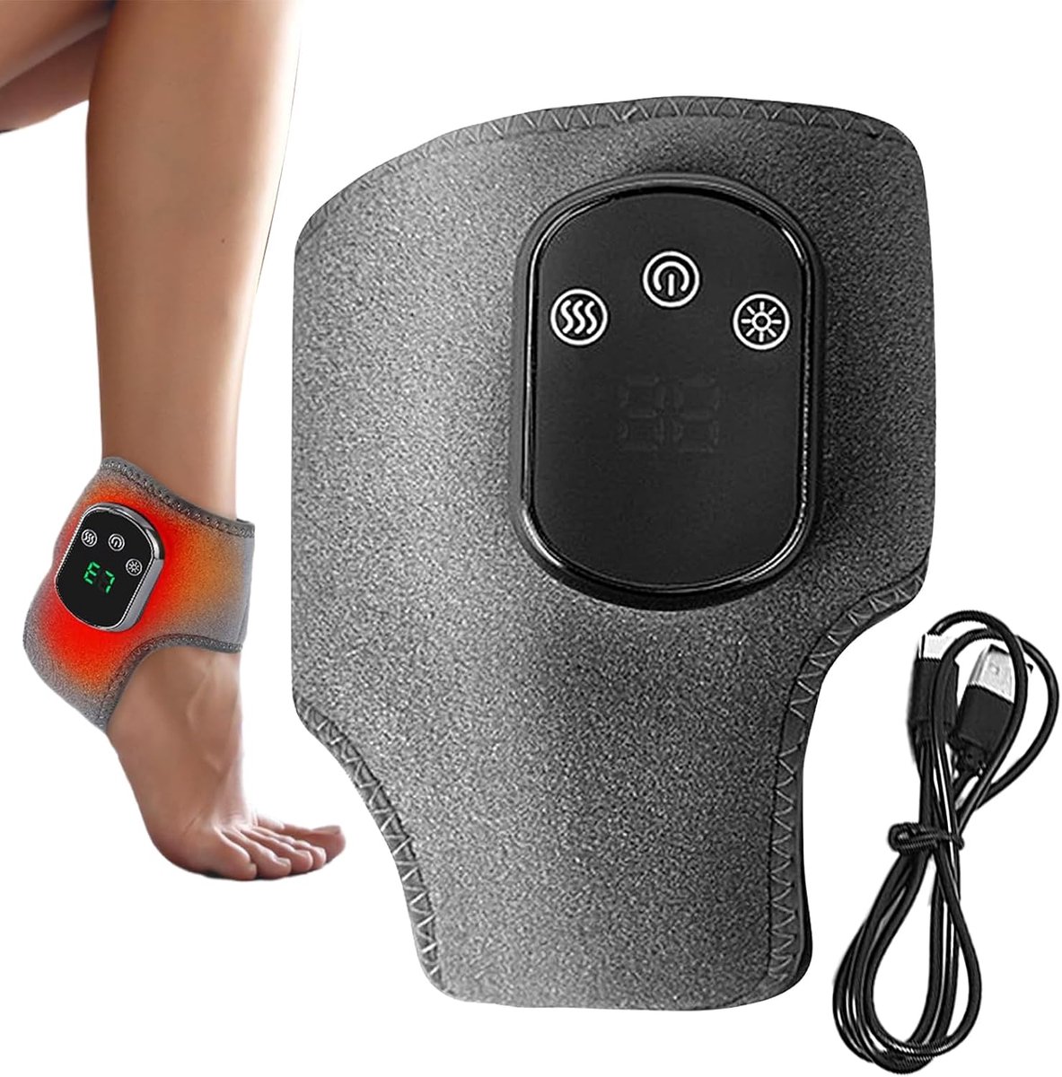 Foot massager - Blood circulation - Neuropathy - EMS electric foot massager - Ideal for recovery - Sports and everyday well-being - Perfect for runners - Fitness enthusiasts - Use after exercise - Image 1