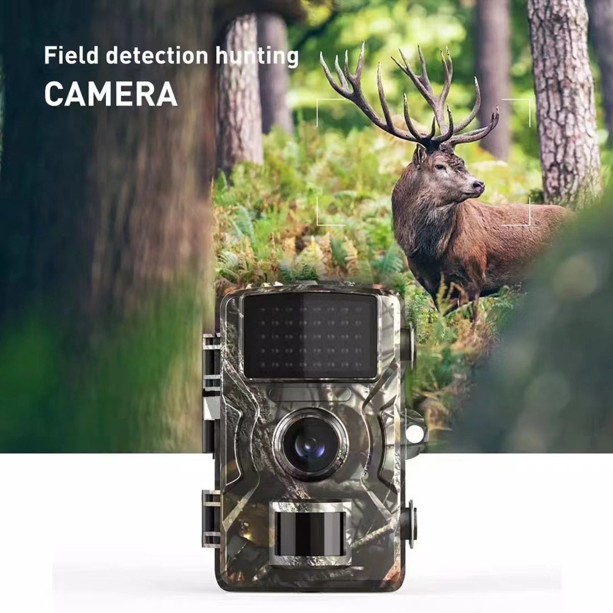 Rechargeable wildlife camera with night vision - 10 x 13.2 cm - IP66 waterproof - 1.3 m range - 1080p - 32 GB SD card included - For wildlife monitoring - For outdoor use - Image 2