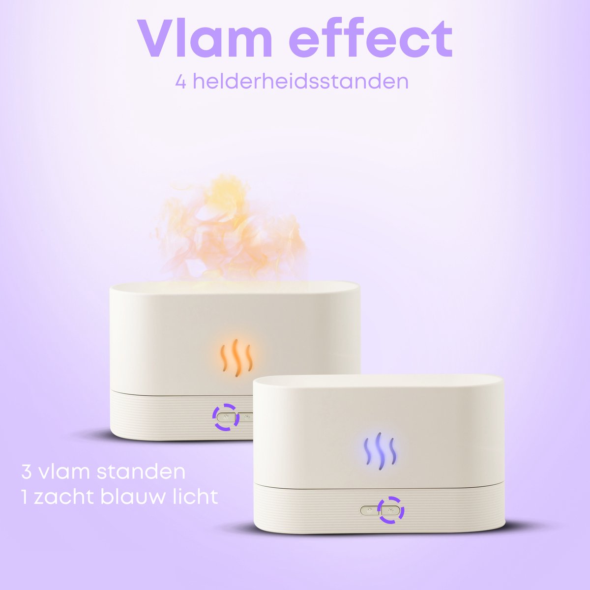Boostiv Aroma Diffuser - Humidifier - Aromatherapy - Flame Effect - Aroma Diffuser - Image 3