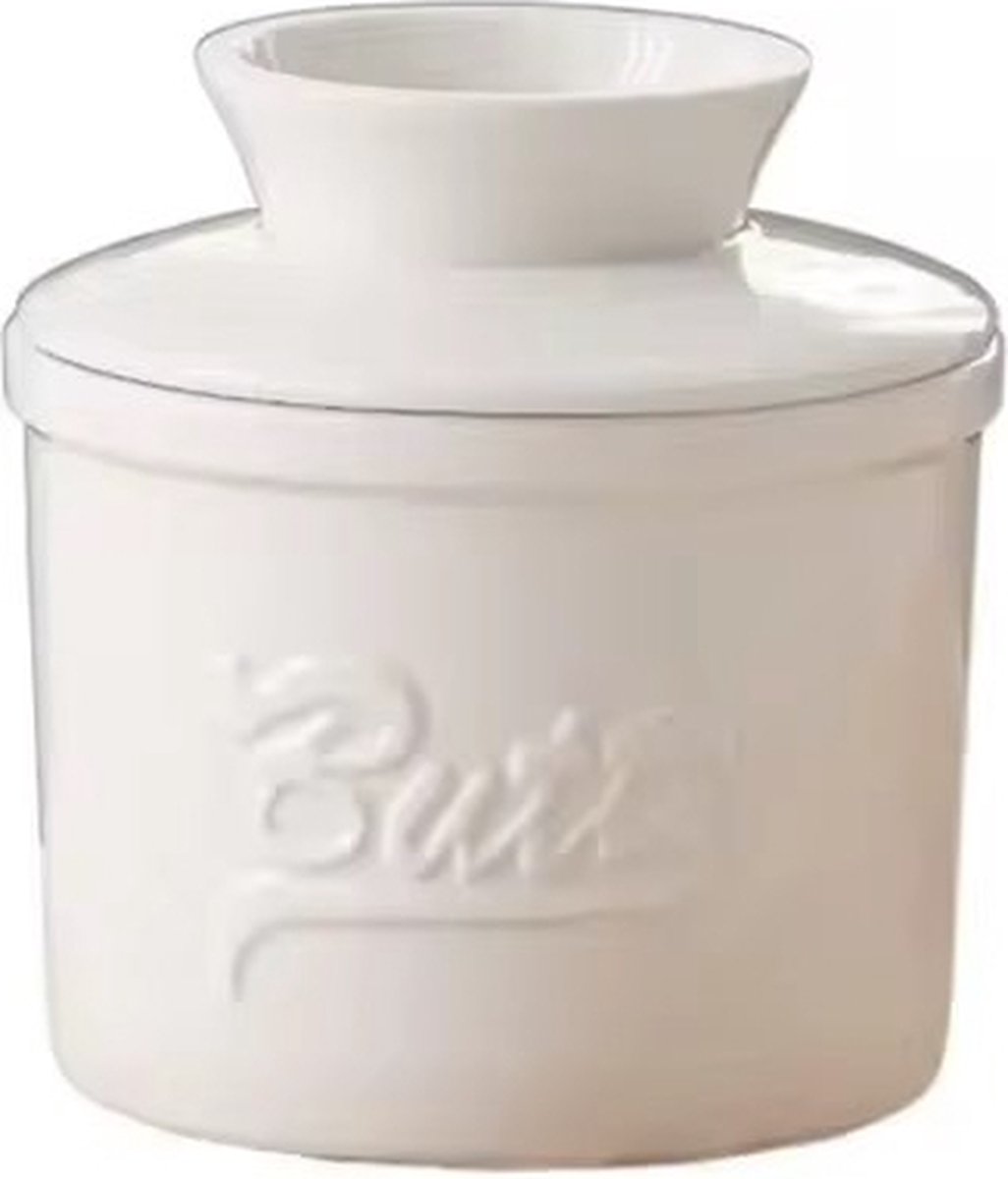 Wit Butter Dish - Butter Dish - Water-Cooled Butter Dish with Water Line - Ceramic Butter Dome for Spreading Butter - Christmas Gift for the Kitchen - Kitchen Baby Clothing Accessories - Kitchen Tools - Image 1