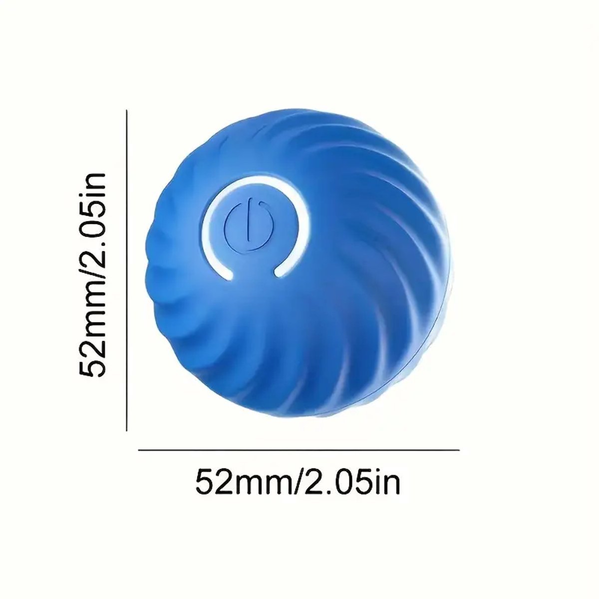 Interactive Dog Toy – Self-Rolling Dog Ball – Durable Automatic Dog Ball Blauw - Image 2