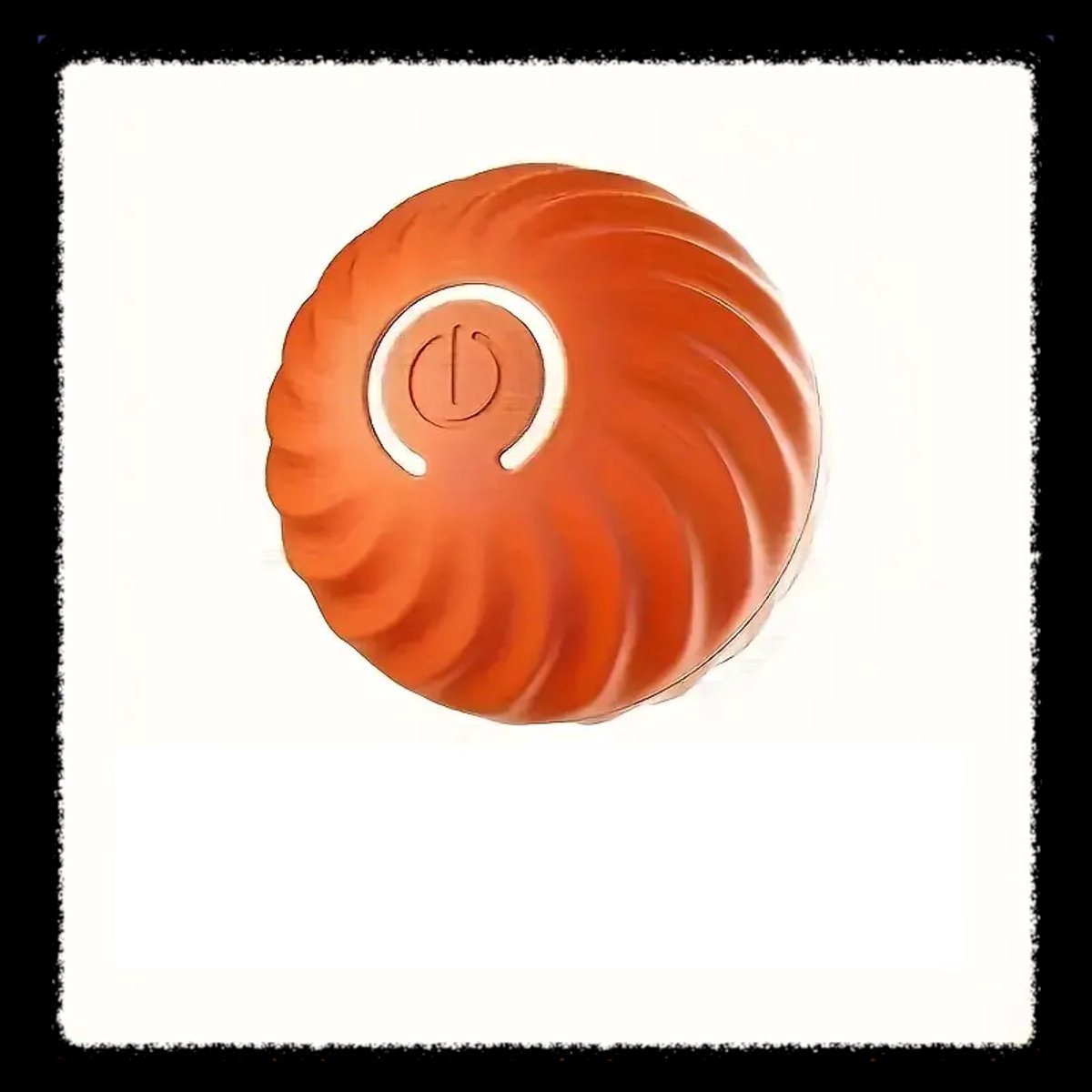 Interactive Dog Toy - Self-Rolling Dog Ball - Durable Orange Automatic Ball - 5 cm - Image 1