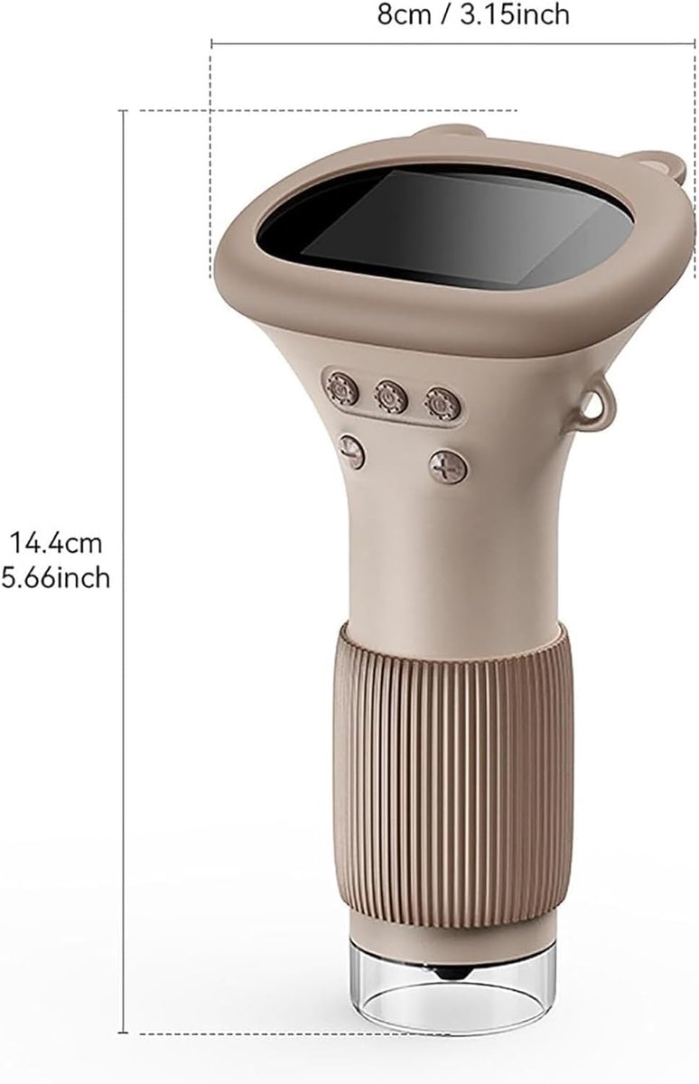 Children's Microscope - Portable Children's Microscope - 0 Screen - Digital Microscope - 200x Magnification - USB Port for PC - Pocket Size - White - Image 6