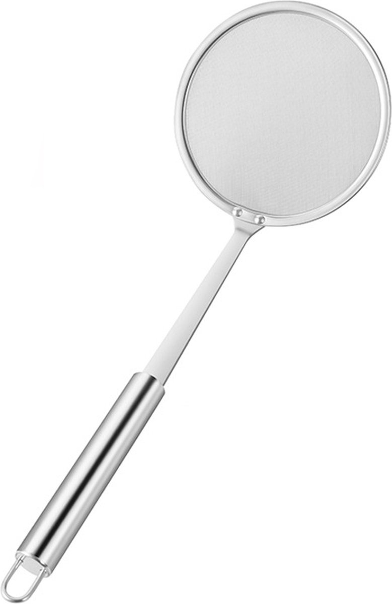 Set of 2 hanging skimmers with handle, Kitchen Tools, silver, 32 cm, stainless steel - Image 1