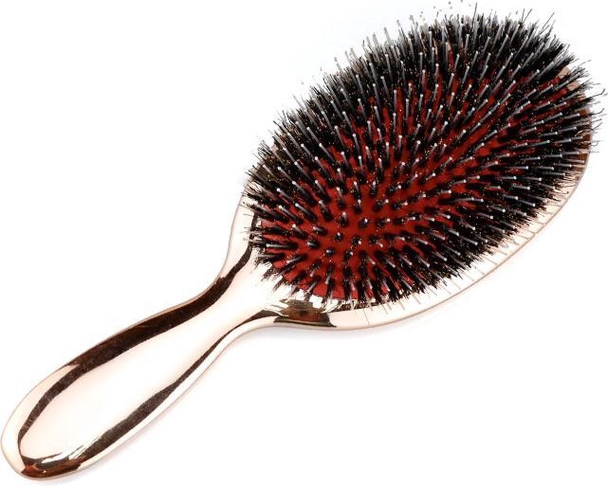 Rose Gold Extension Brush | Boar Bristle/Pig Bristle Hairbrush | Hairbrush | Tangle-Free | Anti-Tangle Hairbrushes - Image 1
