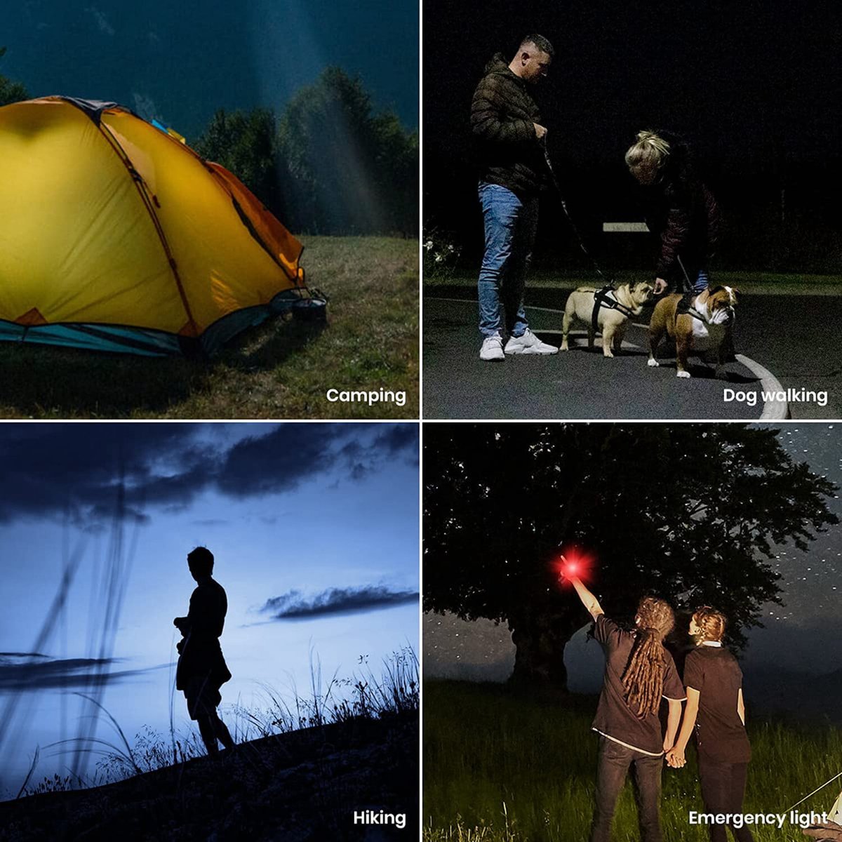 Flashlight - Rechargeable LED - Military Flashlight - 100,000 lumens - with 7 modes - COB side light - Waterproof - For emergencies, camping, home - Image 7