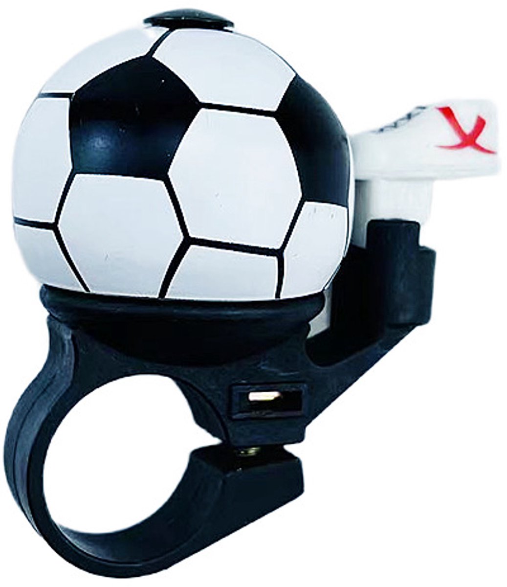 Football bike bell - children's bike bell / girl's bike bell / boy's bike bell / child's bike bell / bike horn / bell / gift - Image 1