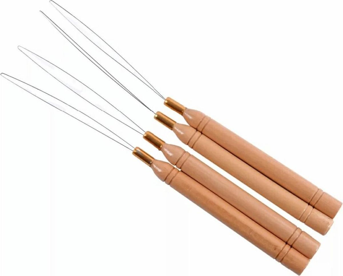 Microring Loop - Microring Needle 4 pieces - hair extensions - threading - beads - Image 1