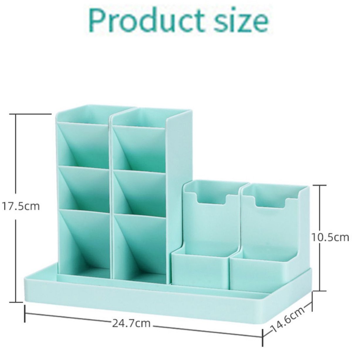 Pencil Case - 13 Compartments - Pen Holder - Desk Organizer - Pencil Holder - Desk Organizer - Pen Case - Plastic - Removable - Storage System - Mail Tray - Office Baby Clothing Accessories - Pink - Image 3
