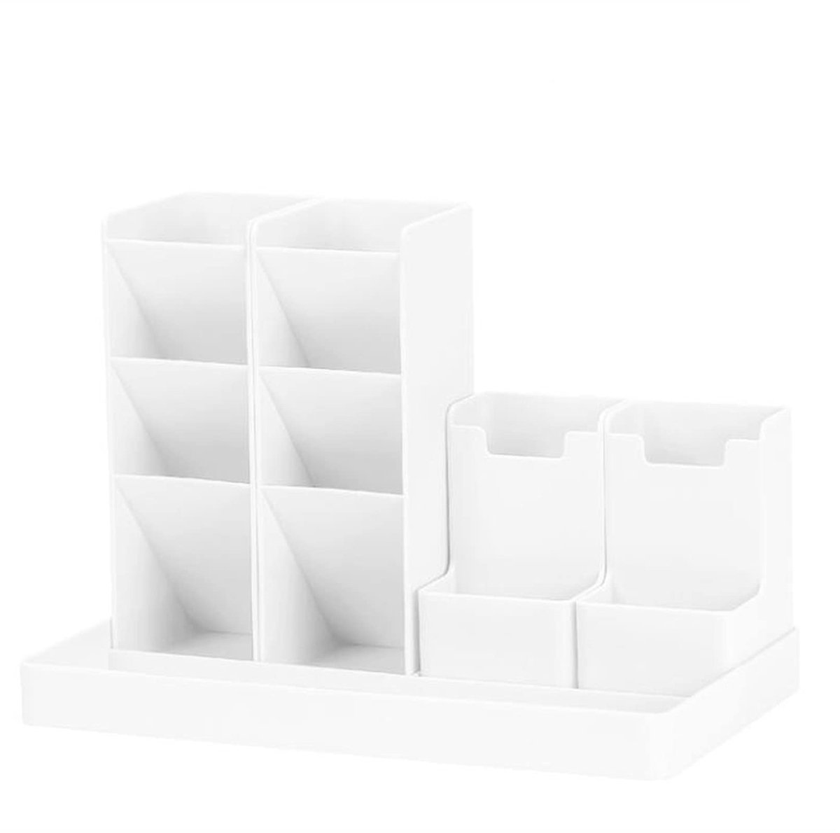 13-Compartment Pencil Holder - Desk Organizer - Pencil Holder - Office Accessories -White - Image 1