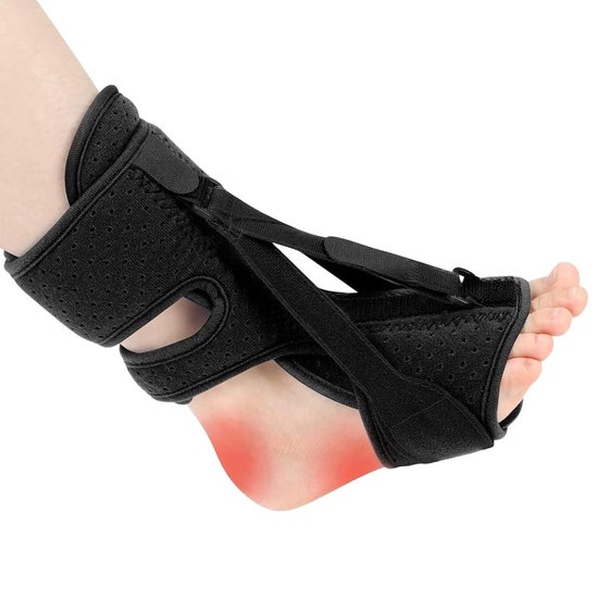 Night splint - Heel spur - Heel spur brace - Achilles tendon brace - Splint - Strasbourg sock - Achilles tendon - Extra support - Pink - Image 2