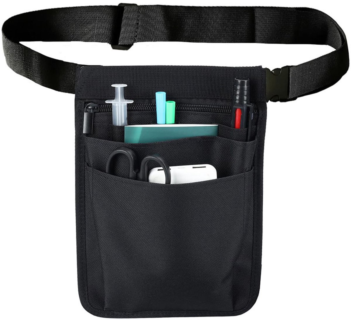 Fanny pack - Men's fanny packs - Women's fanny pack - Nurse fanny pack - Nurse accessory bag - Multifunctional fanny pack - Nurse work bag - Adjustable work bag - Black tool bag - Unisex - Image 4