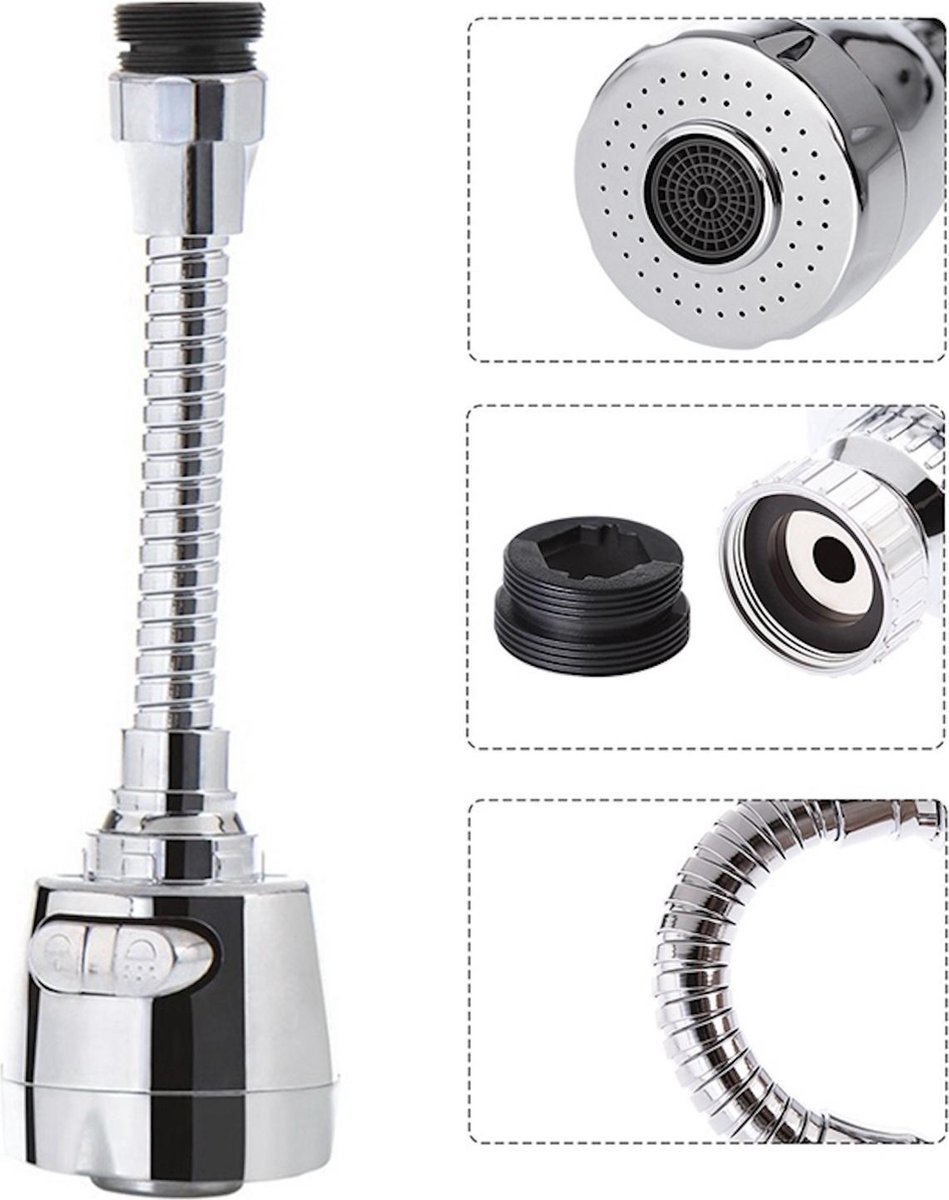 Greenure Flexible Tap Hose - Water-Saving Rinse Tap - Extension - Kitchen Tap - Image 1